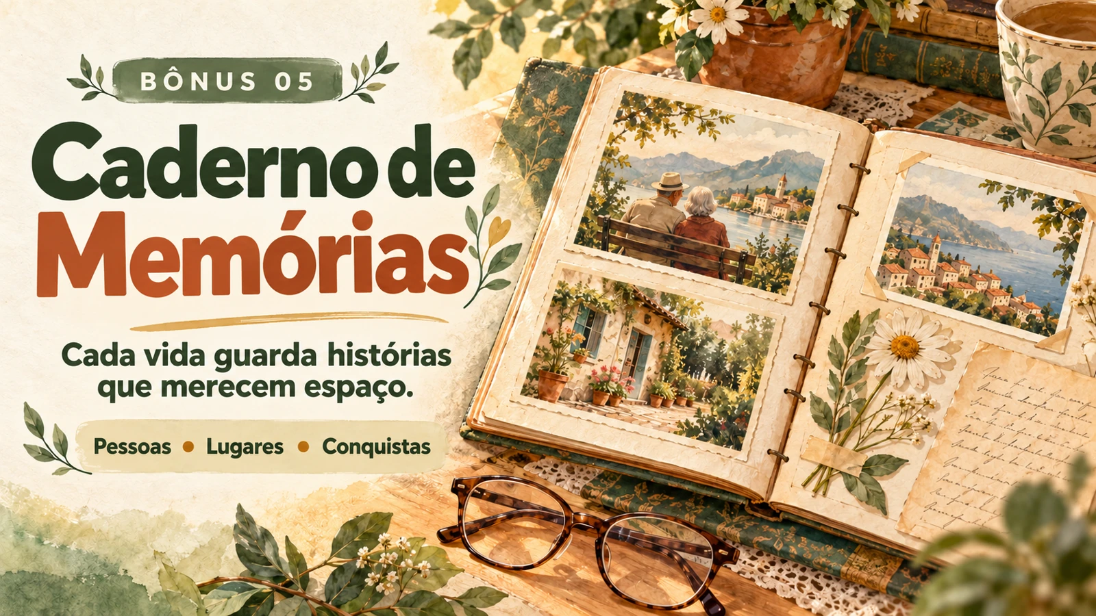 Capa do bônus Caderno de Memórias
